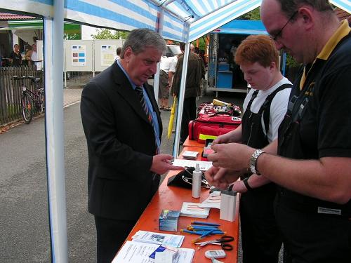 Die Feuerwehr beim „Tag der offenen Tür“ bei den Gemeindewerken