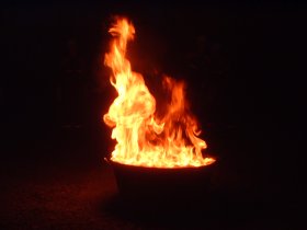 Training mit dem Feuerlöscher