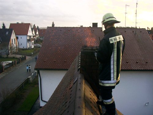 Kamin geriet in Brand – 2,5 Stunden Einsatz für die Feuerwehr