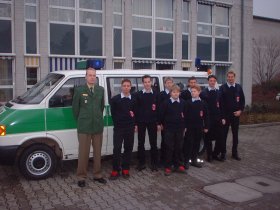 Jugendgruppe besichtigt Polizeidirektion