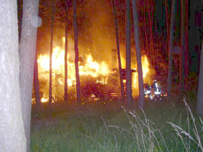 Holzhütte am Strengenberg abgebrannt