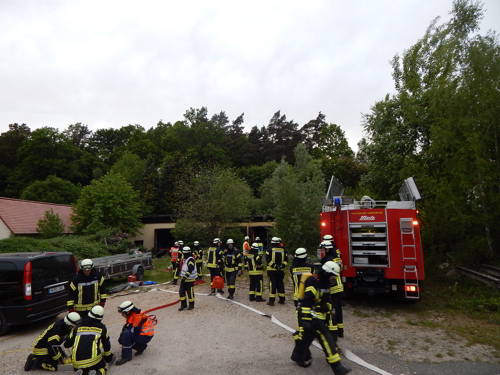 Feuerwehren Rückersdorf und Diepoltsdorf übten gemeinsam