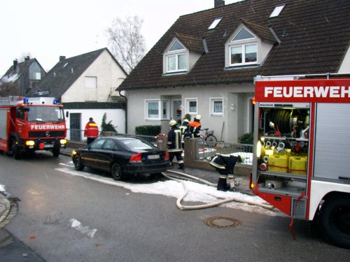 Rauchender Heizungsbrenner ließ Kellerbrand vermuten