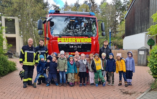 Feuerwehr im Kindergarten